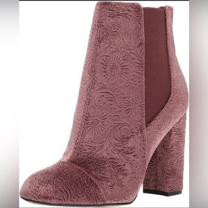 Sam Edelman embossed velvet booties